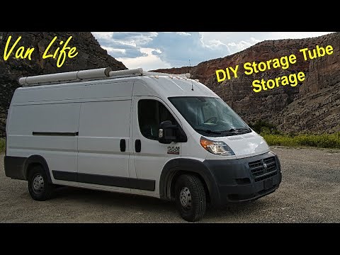 Van Life : How to make storage tubes.
