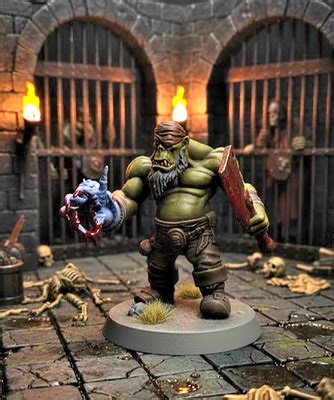 6" Orc Executioner "The Blind Butcher" 3D Printed RPG Monster 1:12 Scale Boss | eBay