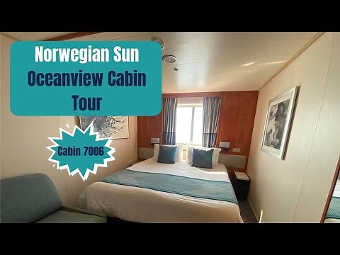 Tour of a Picture Window Oceanview Cabin on the Norwegian Sun