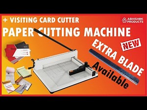 ✂️ Best 17 Inch A3 Paper Cutter & Visiting Card Cutting Machine with Extra Blade | AbhishekID.com