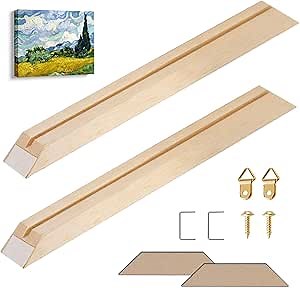 Amazon.com - Canvas Stretcher Bars Frame Kit, 2PCS 10-Inch DIY Wooden Stretcher Bars for Home and Office, Perfect for Gallery Wrap Artwork, Oil Paintings, Posters, Pictures, Prints & Paint by Numbers Wall Art
