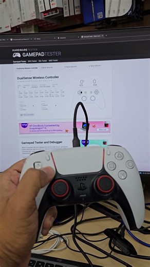 Every Button Tested on PS5 DualSense 🎮 #PS5 #DualSenseController #GamepadTest #GamingLife #Shorts