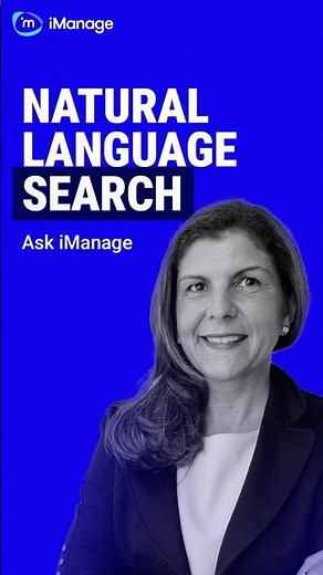 Natural Language Search | Ask iManage #imanage #legaltech
