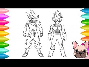 Coloring Goku - Coloring Vegeta - Dragon Ball