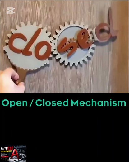 Amazing Open & Closed Gear Mechanism | Mechanical Engineering Animation#short