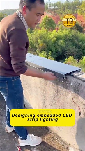 Aluminum alloy wall coping with optional LED strip lighting #aluminum #construction #capping