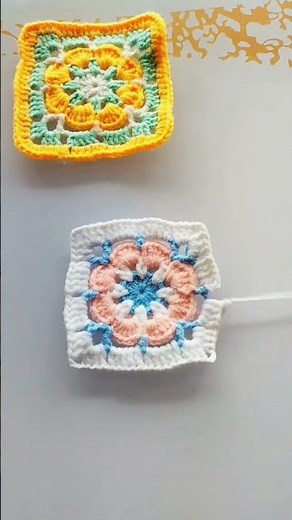 From Flower to Frame 🌸🧵 | Crochet Mandala to Square Transformation!