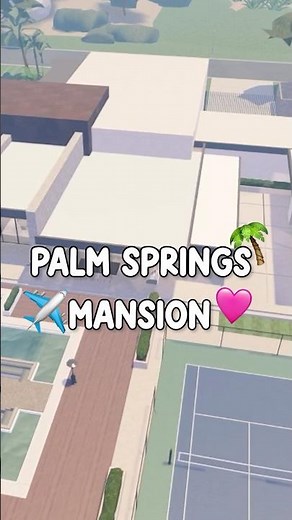 Palm Spring Mansion Tour in Berry Avenue! 🌴✈️💕 #berryave #berryavenue #roblox #robloxrp #rp