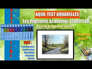 TUTO AQUA-TEST : Les Aquarelles STAEDTLER ! J'en pense quoi ?