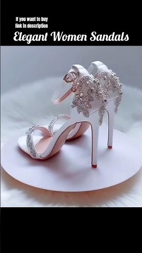Elegant Women Sandals Bride Wedding Shoes High Heels Bridal Party Shoes Women's Luxury Pumps