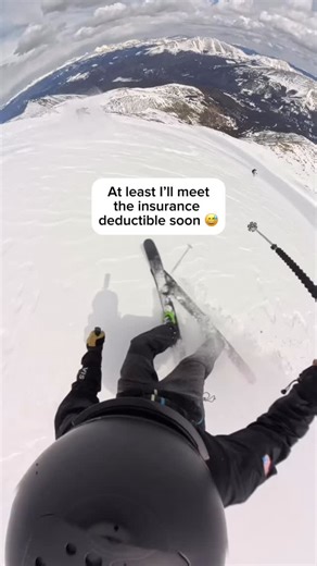 Let’s meet those insurance deductibles! At least ski season is early in the year and I meet it by January 10th 🤣 You guys LOVE watching my crashes, so here you go. Enjoy 😅 No gear or people were injured, only my ego. @flaxta always protecting the dome and back! #skicrash #skiing #mountains #skigram #skiing | Austin Becker