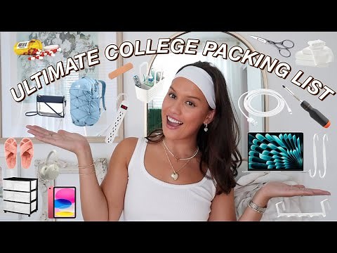 WHAT TO PACK FOR COLLEGE 2024 : ultimate college packing list for freshman (dorm living)