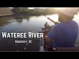 Wateree River - Kayak Fishing for Stripers and Bass - Lugoff Access - Ridgeway, SC