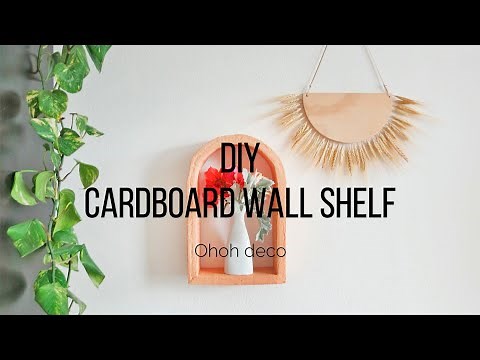 DIY Cardboard shelf
