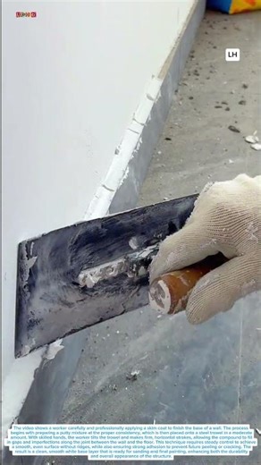 Professional Skim Coating at Wall Base: Smooth Finish Made Easy