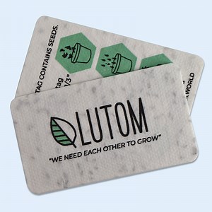 [Hot Item] Plantable Seed Eco-Friendly Special Design Hang Tag Custom Swing Tag 100% Recycled