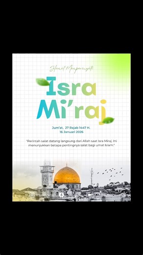 Buat poster Isra Mi'raj di canva dgn mudah. #posterdesign #tutorialcanva #canvatips #isramiraj #fyp