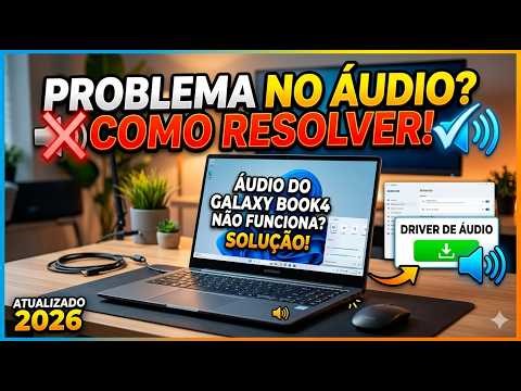 Samsung Galaxy Book 4 Sem Áudio? Aprenda a Instalar o Driver de Som Agora!