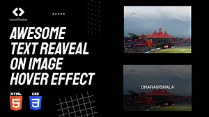 Awesome Text Reveal on Image Hover Effect | HTML CSS