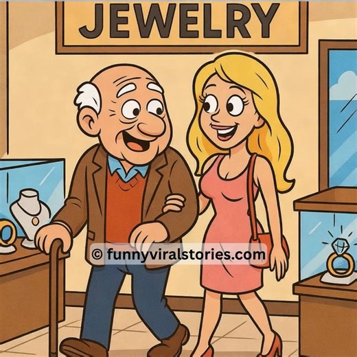 4.3K views | An old man walks into a jewelry store with a young...
