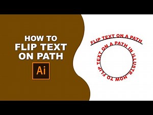 how to flip text on path in illustrator