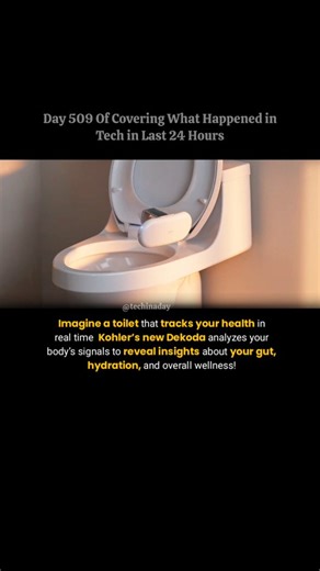 Tech in A Day on Instagram: "Kohler Health is a new division that uses innovative technology to track your health. Their product, Dekoda, attaches to your toilet and analyzes your body's signals. It provides insights on gut health, hydration, and more. Dekoda is designed to be easy to use and protects your personal info. The Kohler Health app delivers real-time updates, helping you build healthy habits. It's a unique approach to health monitoring. The app empowers you to take control of your wel