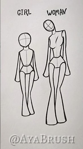 How to draw Girl & Woman Body Tutorial ✏️ #howtodraw #sketch #tutorials #asmr #body #fyppppp #fypシ