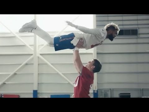 Eli Manning Odell Beckham Dirty Dancing Super Bowl commercial endzone celebration in HD 4K