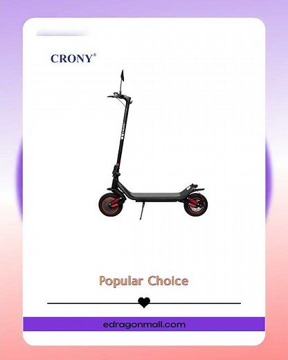 CRONY M365 MAX Dual suspension E-Scooter Foldable Design with APP Connectivity