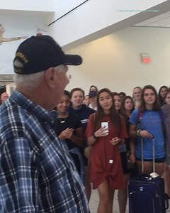 1.4M views · 10K reactions | TISSUE ALERT: These students sang the national anthem to a Korean War Vet while in a Canadian airport.  | Very Local | Facebook