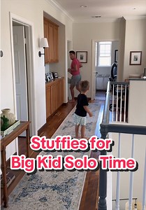 Dad Remembers Stuffy Names for Solo Playtime