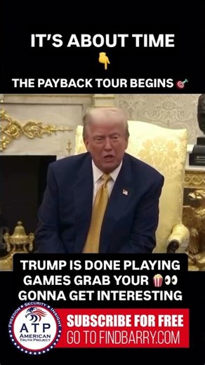 TRUMP IS DONE PLAYING GAMES