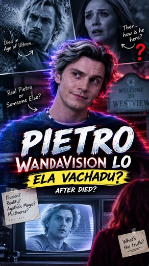 Pietro Maximoff died in Avengers: Age of Ultron…so how did he appear again in WandaVision?👀⚡#pietro