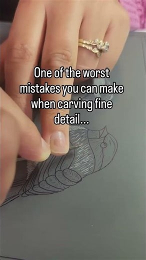 The worst linocut mistake #linocut #blockprinting #handprinted