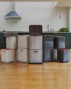 Bin for life. With capacity for general waste, food waste and recycling, Totem is the only kitchen bin you need. Shop Totem 🛒 https://bit.ly/JJ-Totem-Range | Joseph Joseph