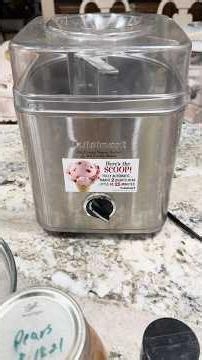 Cuisinart Ice Cream Maker - Making Pear Sorbet With Canned Pears - 4 Ingredients