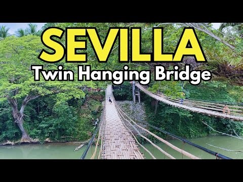 Crossing the Twin Hanging Bridge of Sevilla, Bohol – A Bamboo Adventure!