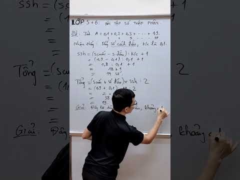 Toán lớp 5 - Dãy số thập phân cách đều