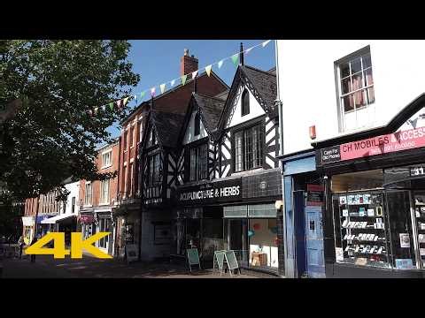 Oswestry Walk: Town Centre【4K】