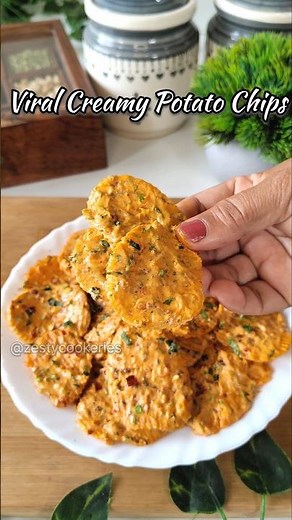 Viral Creamy Chips Recipe 😍 #shorts #lays #chips #recipe #viral #trending