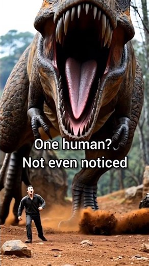 How Many Humans Would It Take to Scare a T-Rex? 🦖🧒🏻