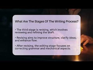 What Are The Stages Of The Writing Process? - The Language Library