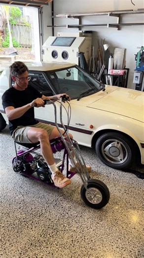 Dane’s Hustler Badboy Chopper Review in Purple and Chrome