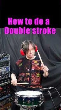 How to do a Double stroke ダブルストロークのやり方 #drums #doublestroke #drumlessons