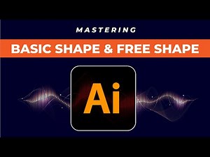 Adobe Illustrator for Beginners 2023 Course Part 5: Basic Shape & Free Shape