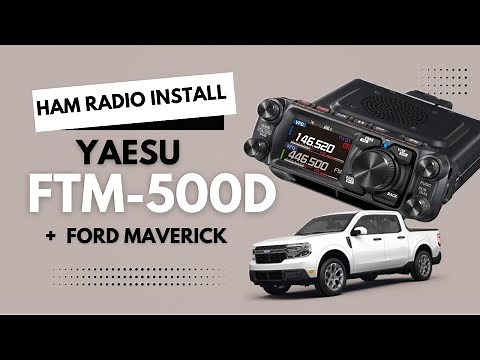 Installing a Yaesu FTM500 VHF HAM Radio in the Ford Maverick + 3rd Brake Light Dual Mount Antenna