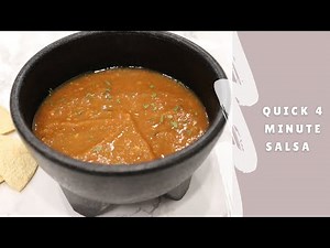 QUICK 4 Minute Salsa ~ Only 3 ingredients