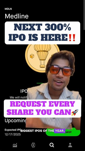 #1 Stocks & Crypto Page on Instagram: "The biggest IPO of the year didn’t come from tech or AI. Medline quietly powers hospitals across the U.S. — and Wall Street just took notice. This is what a real cash-flow business going public looks like. #IPO #Stocks #Investing #Healthcare #WallStreet"