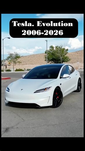 Evolution Tesla car #auto #car #tesla
