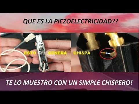 Como funciona un chispero piezoelectrico!!